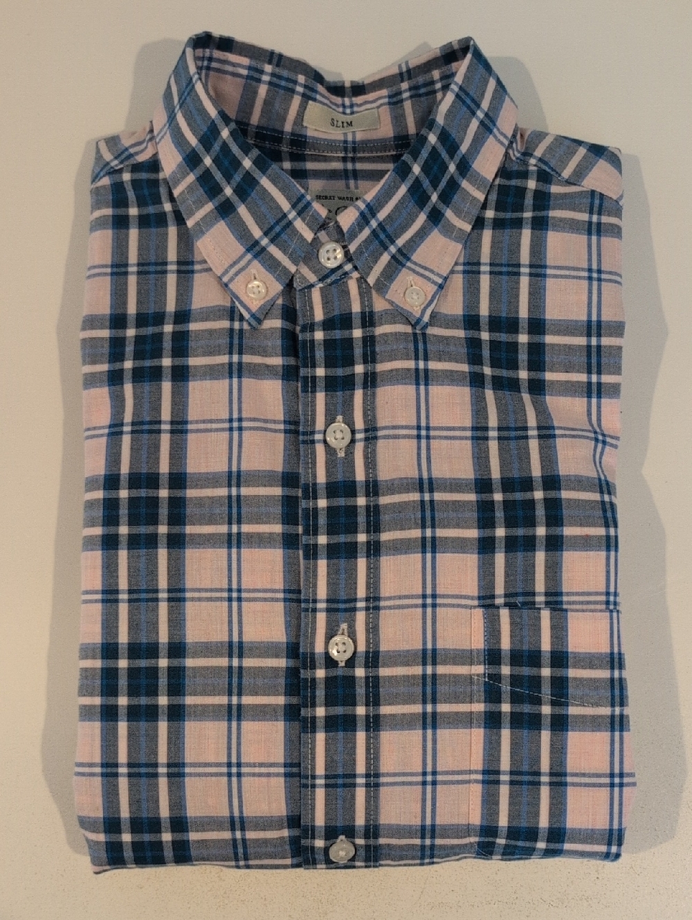 J. Crew Men's Small Slim Fit Stretch Long Sleeve Button Down Shirt Style #H4737 - Picture 14 of 14